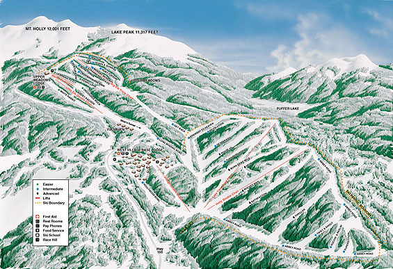 Elk Meadows Piste / Trail Map