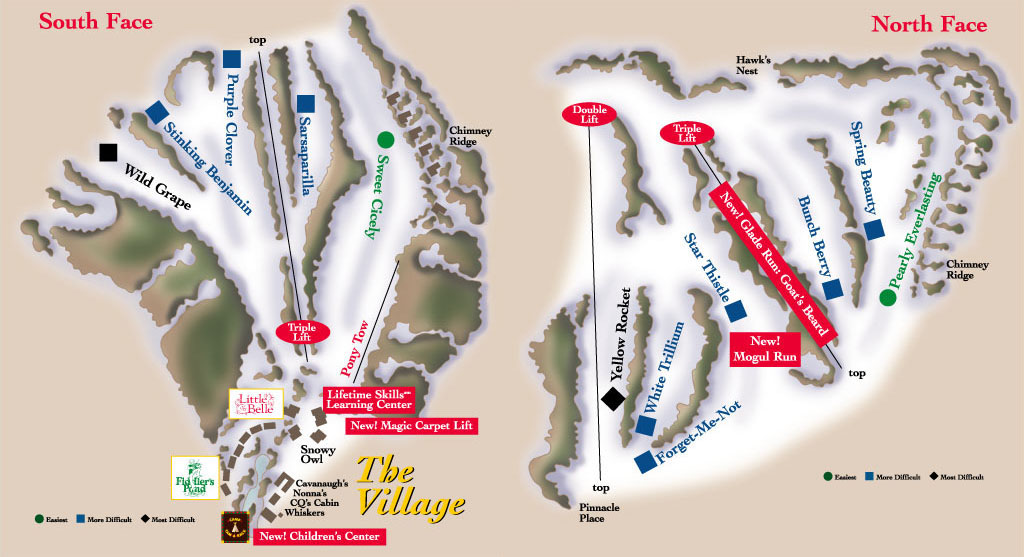 The Homestead Piste / Trail Map