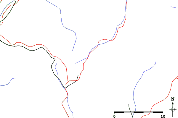 Roads and rivers close to Cicmany