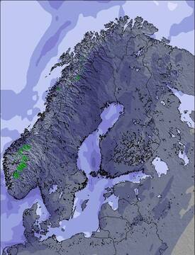 Mapa de Nieve de Scandinavia (3 Días)