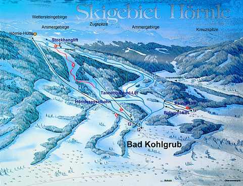 Bad Kohlgrub Piste / Trail Map