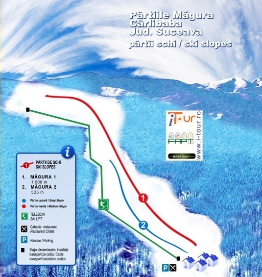 Cârlibaba Piste / Trail Map