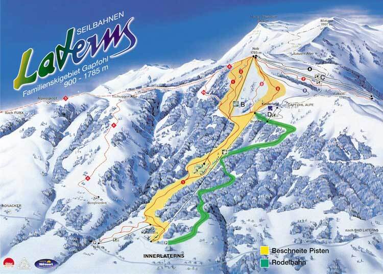 Laternser Tal Piste / Trail Map