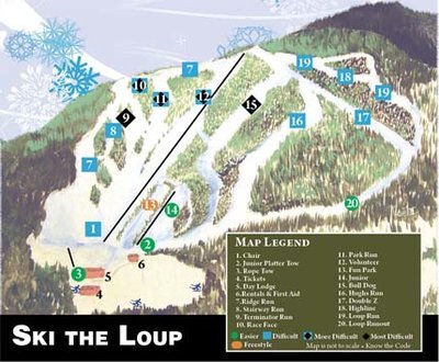 Loup Loup Piste / Trail Map