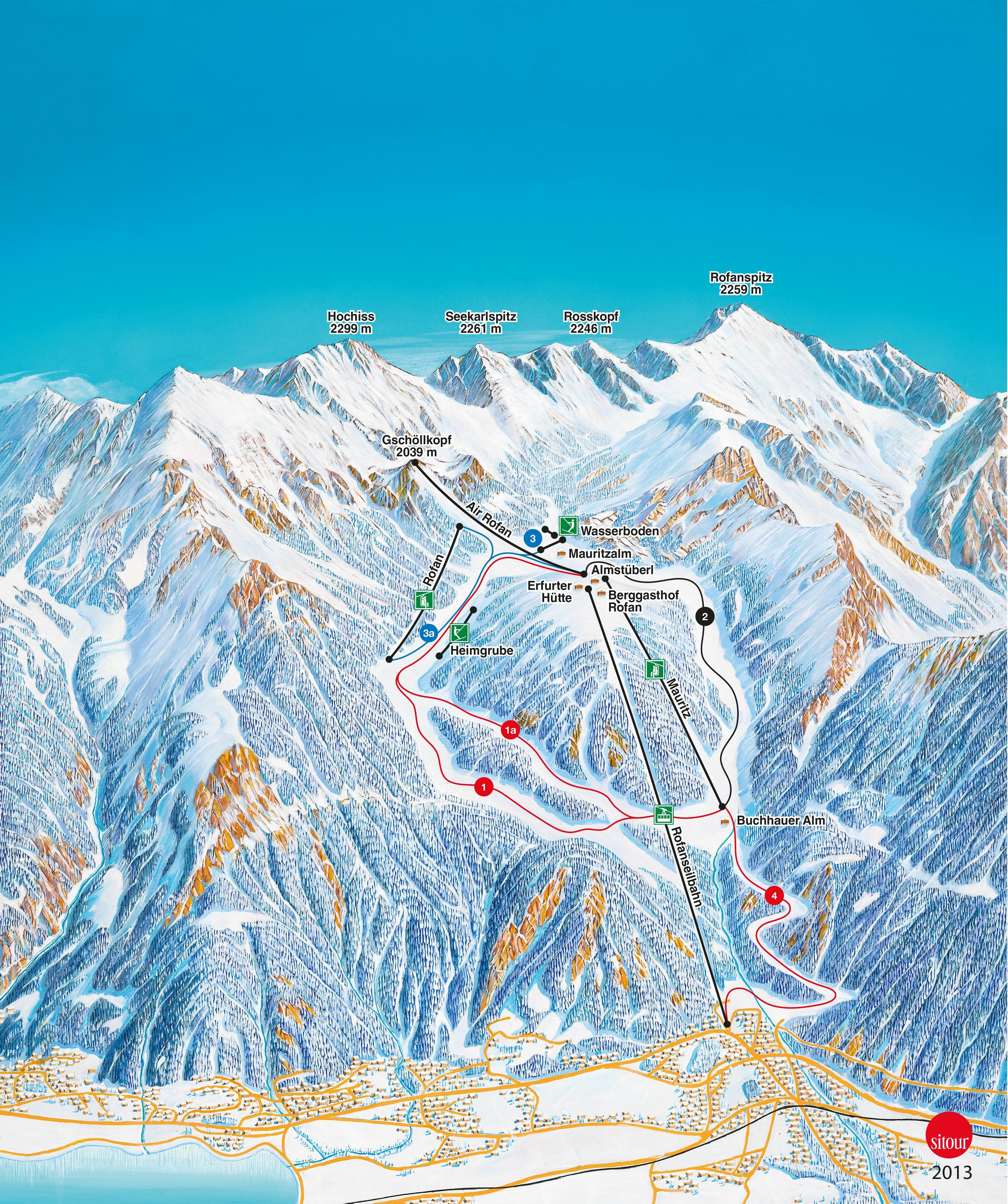 Maurach am Achensee Piste / Trail Map