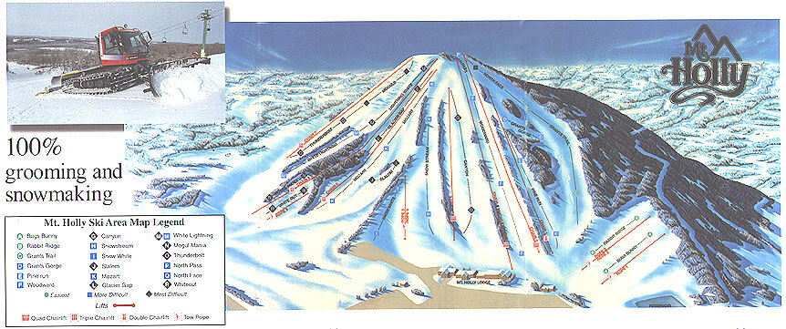 Mt Holly Piste / Trail Map