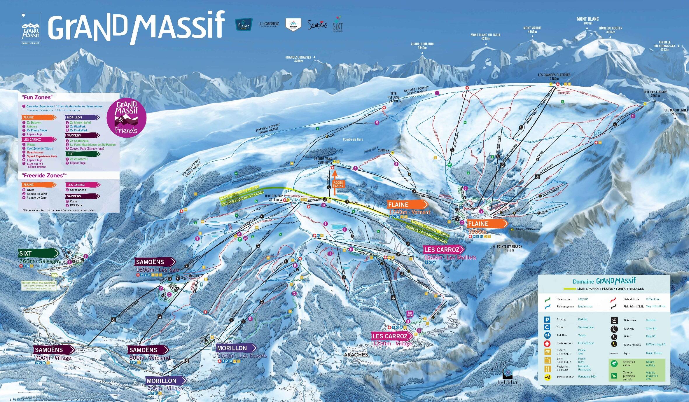 Samoens Piste / Trail Map