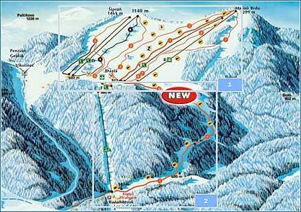 Ružomberok - Malino Brdo Piste / Trail Map