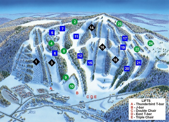 Song Mountain Piste / Trail Map