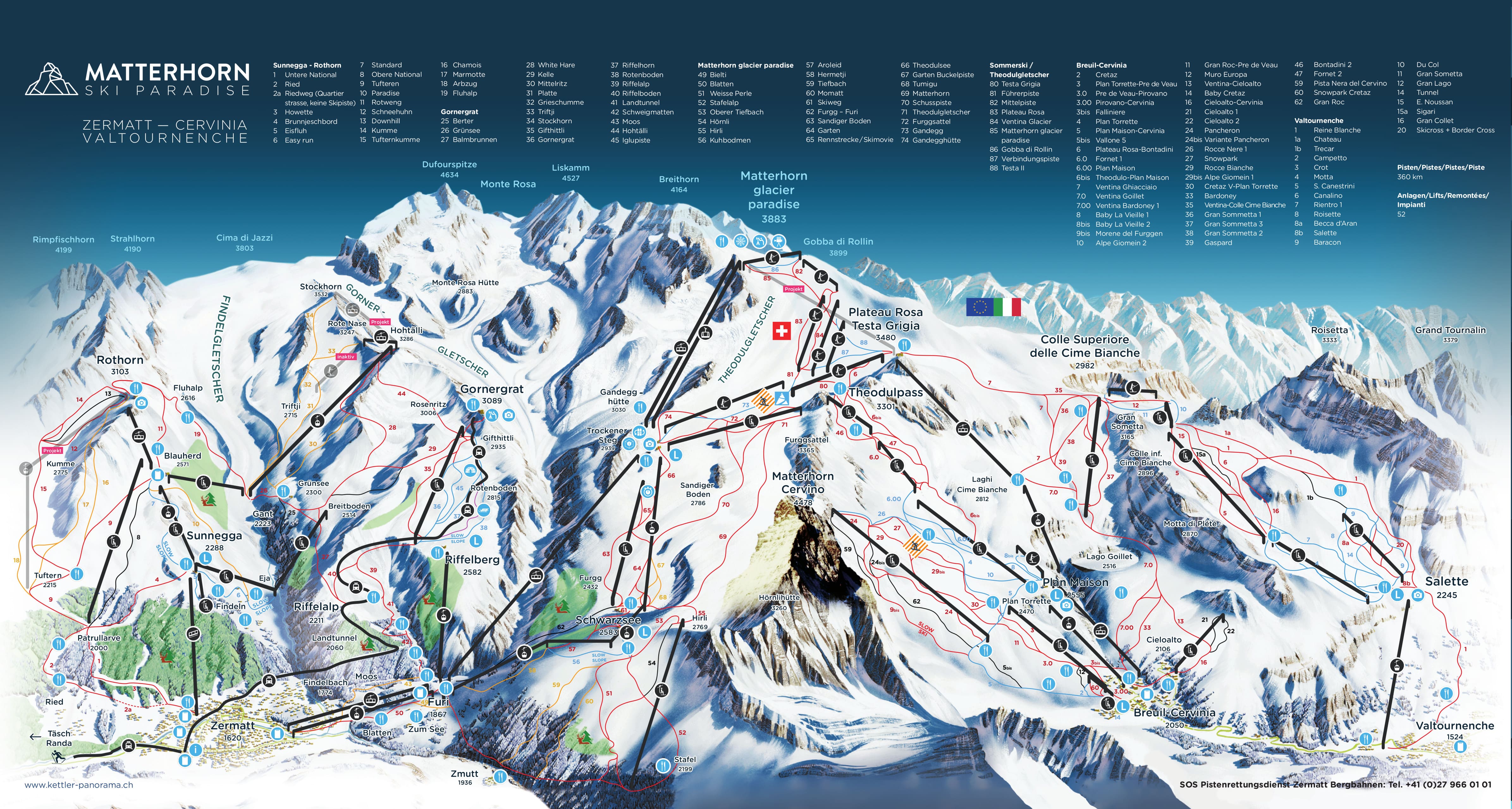 zermatt tourist map