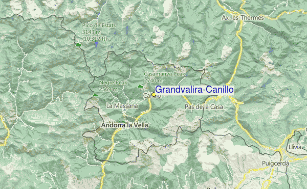 mapa canillo andorra Grandvalira Canillo Información del Ski Resort,condiciones de 