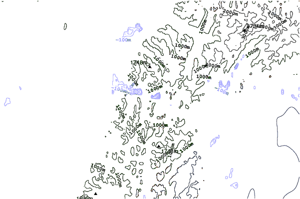 Alpenglow neighbourhood contours