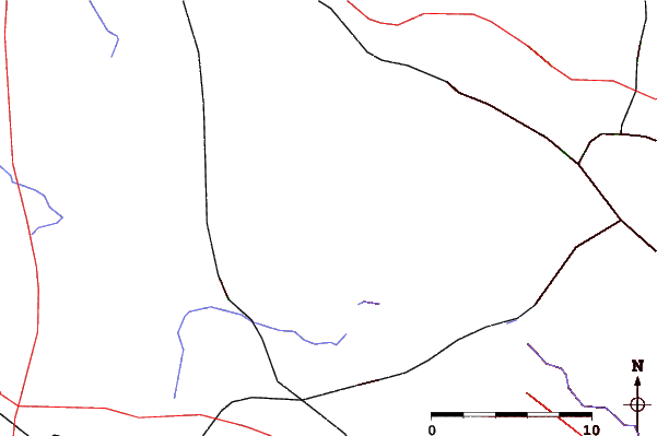 Roads and rivers close to Alpine Valley Ski Area