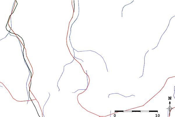 Roads and rivers close to Artouste