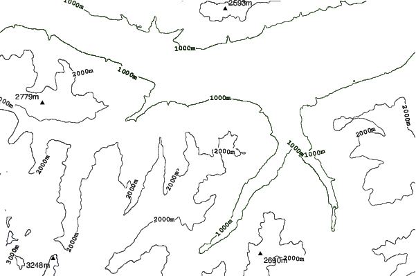 Axamer Lizum neighbourhood contours