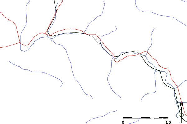 Roads and rivers close to Belleayre