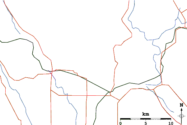 Roads and rivers close to Whitefish Mountain Resort
