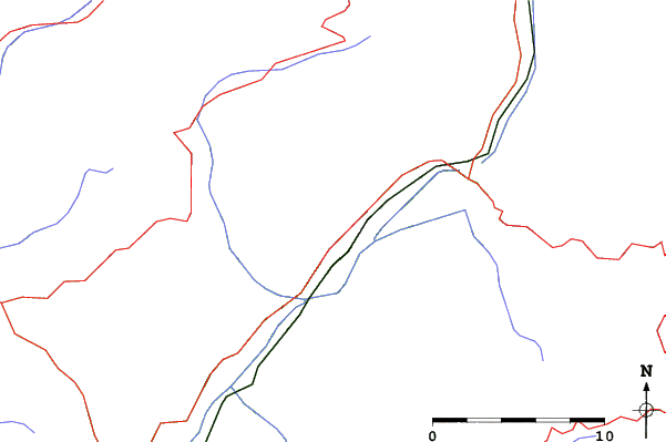 Roads and rivers close to Borno