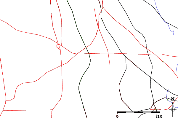 Roads and rivers close to Brandywine
