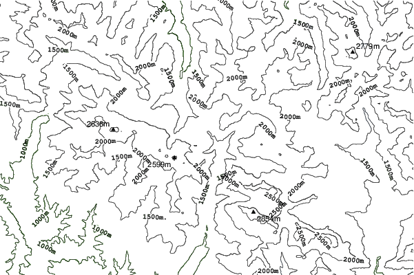 Candanchu neighbourhood contours