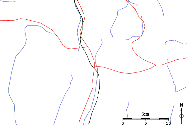 Roads and rivers close to Candanchu