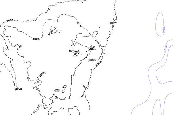 Cerro Mirador neighbourhood contours
