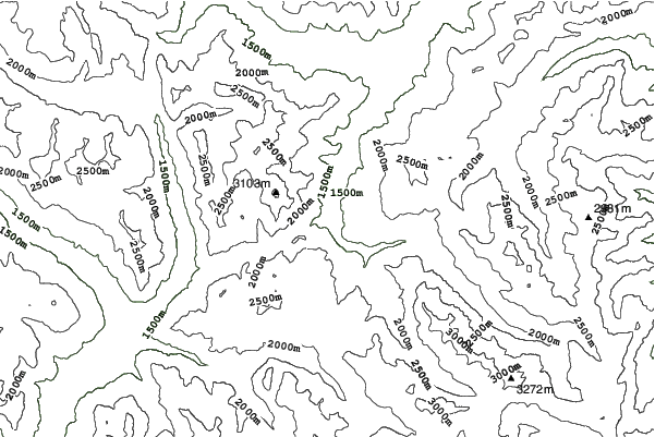 Cesana Torinese (Via Lattea) neighbourhood contours