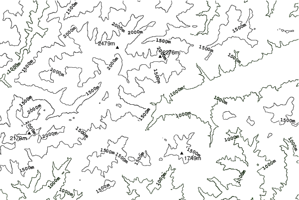 Cheile Butii neighbourhood contours