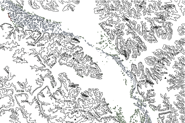Coffee Mill neighbourhood contours