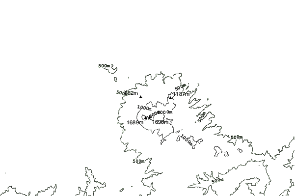 Daisen Goenzan neighbourhood contours
