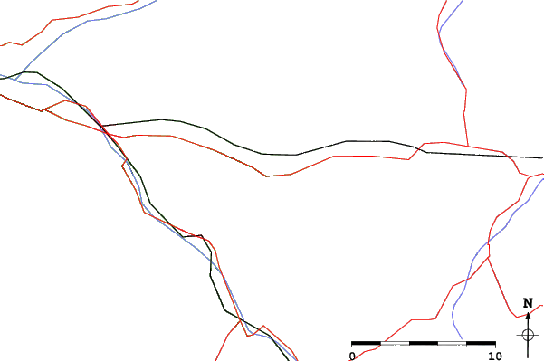 Roads and rivers close to Dalaas