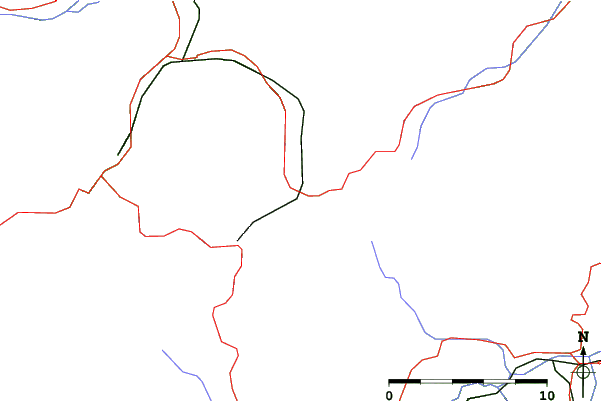 Roads and rivers close to Elm