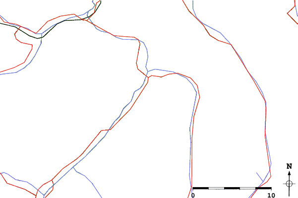 Roads and rivers close to Fendels