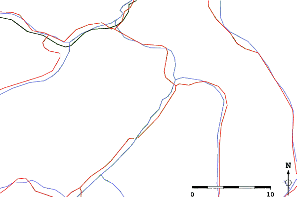 Roads and rivers close to Fiss