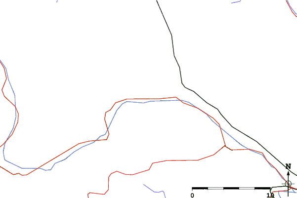 Roads and rivers close to Flattach