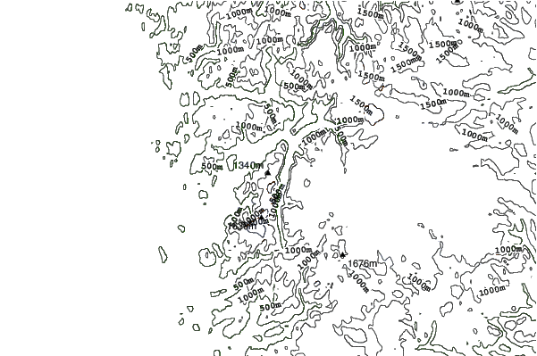 Fonna Glacier neighbourhood contours