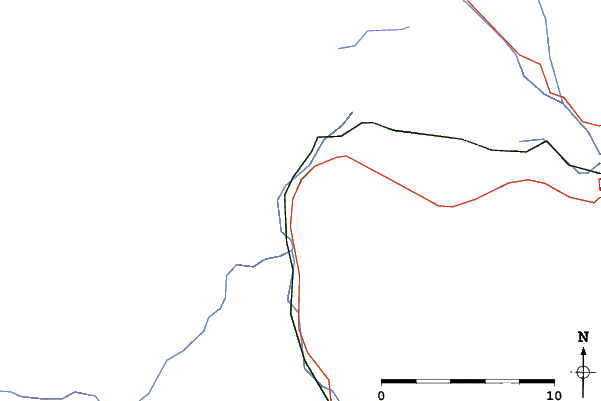 Roads and rivers close to Great Canadian Heli-Skiing