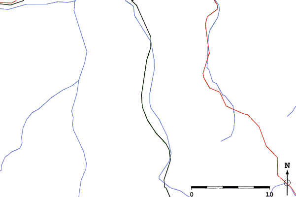 Roads and rivers close to Gasteiner Tal