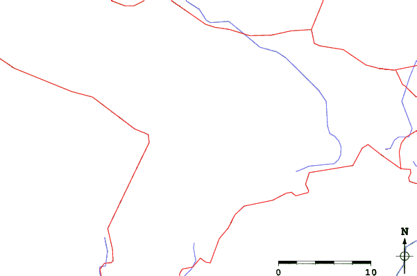Roads and rivers close to Hawksnest