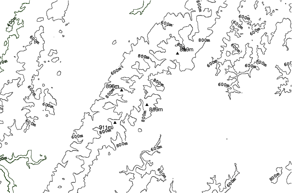 Hidden Valley neighbourhood contours