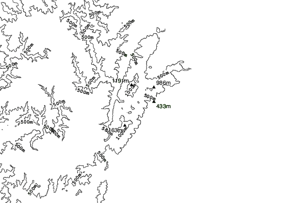 Hirasan neighbourhood contours