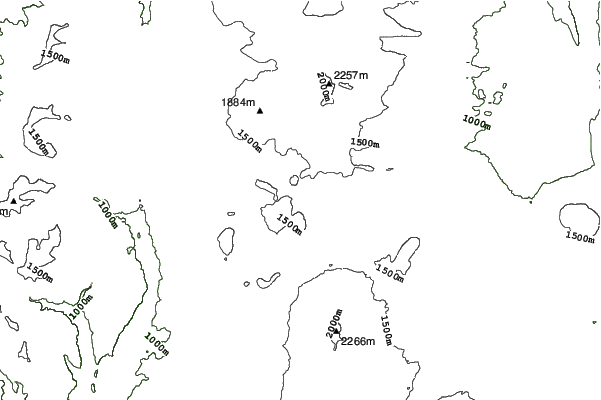 Hoodoo Ski Area neighbourhood contours