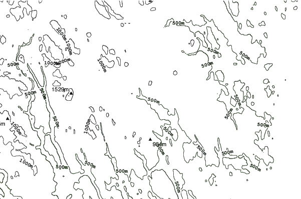 Idre Fjäll neighbourhood contours