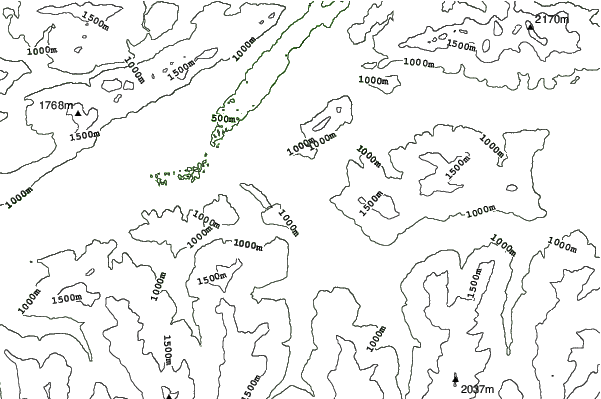 Itter neighbourhood contours
