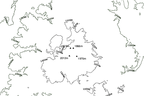 Javalambre neighbourhood contours