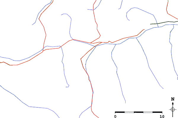 Roads and rivers close to Krimml