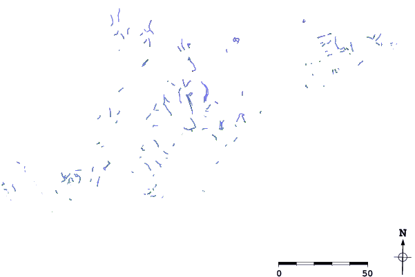 Roads and rivers close to Kungmiut