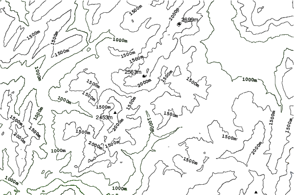 La Giettaz neighbourhood contours