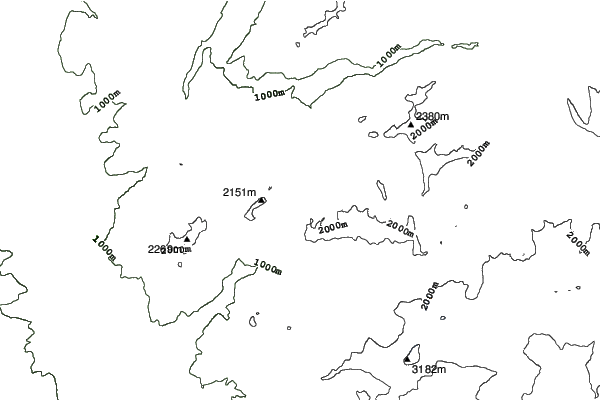 Les Mosses - La Lécherette neighbourhood contours
