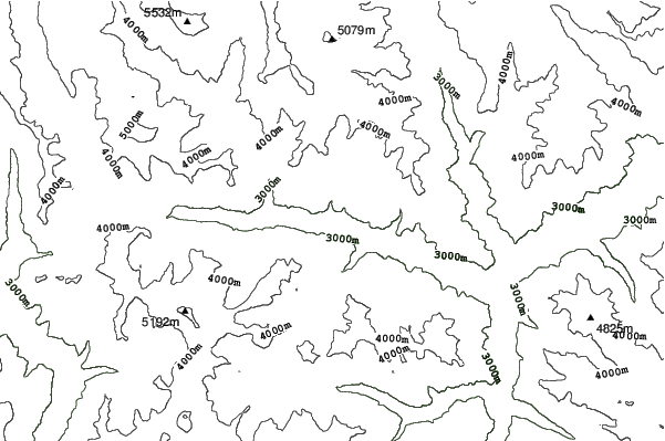 Los Puquios neighbourhood contours